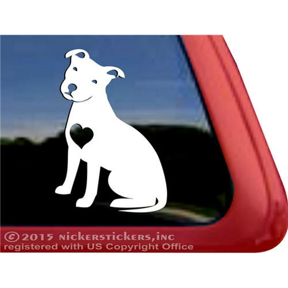 I love my pit bull *B165* sticker decal pitbull laptop sticker decal Rescue 